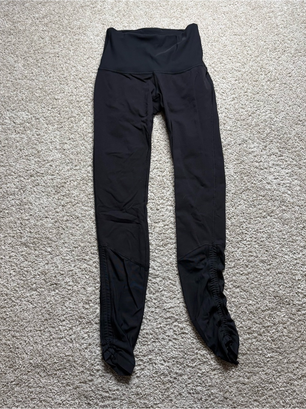 Lululemon Ruched Mesh Ankle Leggings